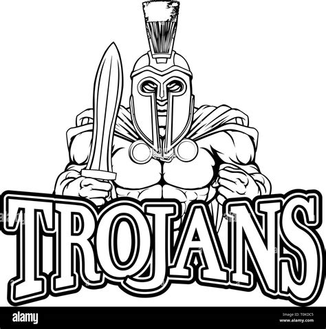 Spartan Trojan Sports Mascot Stock Vector Image And Art Alamy