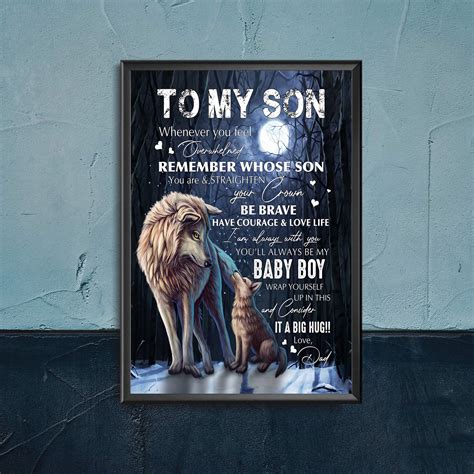 To My Son Posters Son Poster Son Print Son Art Poster For Lover On