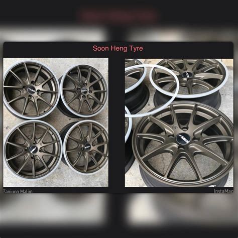 Buy performance wheel.not taiwan replica heavy one. Soon Heng Tyre — 2nd Sport Rim RAYS 15" 7jj 4/100 ET42 ...