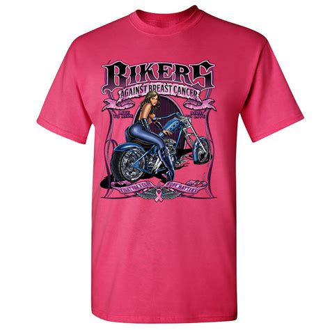 bikers against breast cancer t shirt fight for a cure hope matters men s tee ebay
