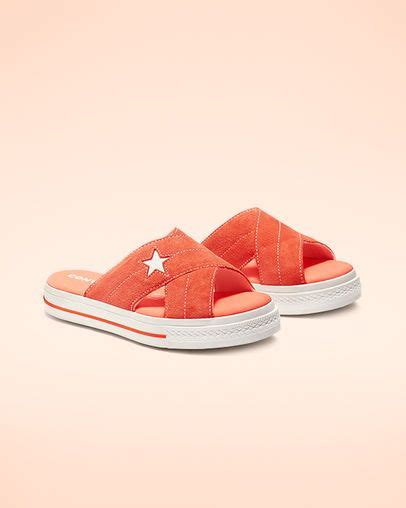 Dolcemodz Star Orange Nip Slip Converse All Star Shoreline Slip Ons