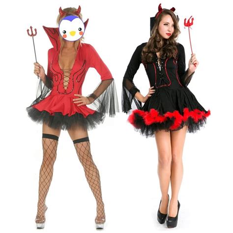 Fancy Adult Red Sexy Devil Costume Adult Carnival Long Sleeve Red Devil Costume Stylish Cosplay