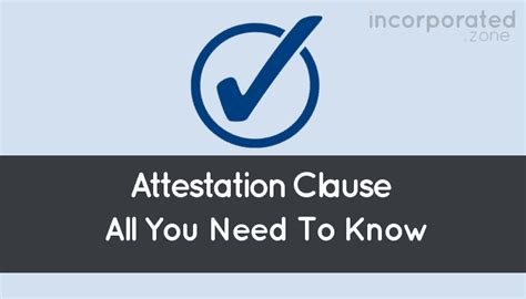 What Is An Attestation Clause Legal Definition And Examples