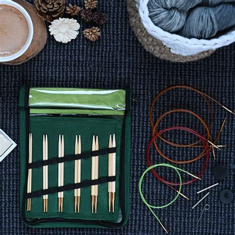 Bamboo Interchangeable Circular Needle Set Knitting4fun