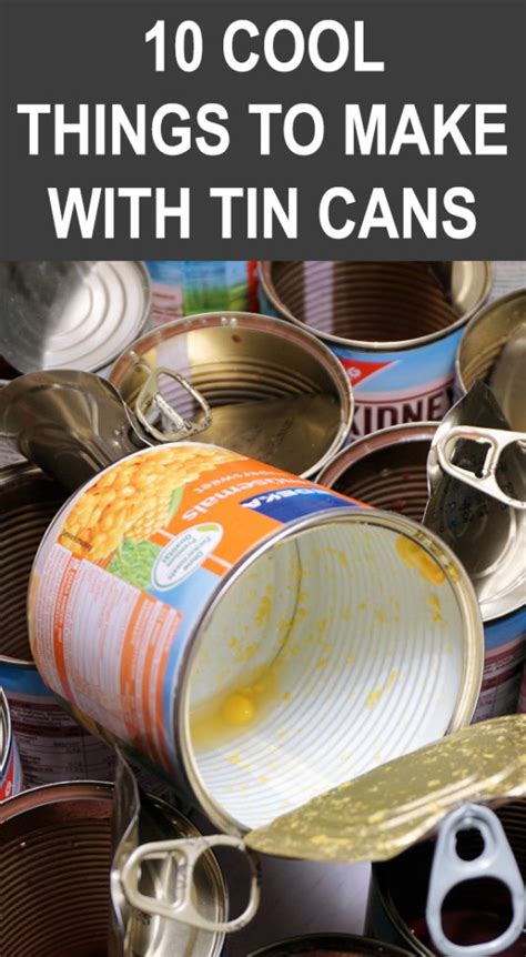 10 Cool Things To Make With Tin Cans Cool Diy Ideas