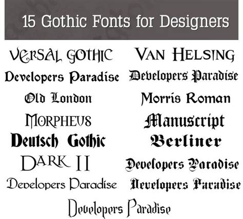 Beautiful Free Gothic Fonts ~ Design Prefix Web Design And