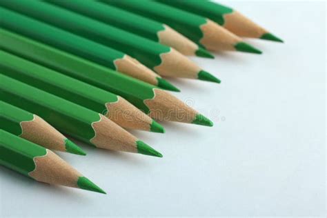 Green Pencils Stock Image Image Of School Pencil Pantone 84208907