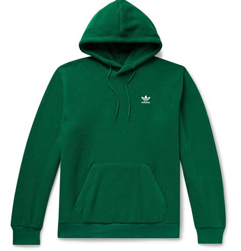 adidas originals adicolor polar fleece hoodie green adidas originals by alexander wang