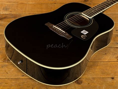 Epiphone Pro 1 Plus Ebony Acoustic Peach Guitars
