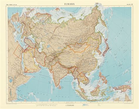 Eurasia Vintage Maps Surfaceview