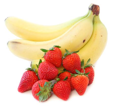 Bananas And Strawberries Stock Photo Image Of Cooked 24145744