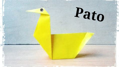 Pato De Papel Origami Youtube