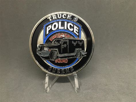 Nypd Challenge Coin Esu Truck Squad Queens South Emergency Services