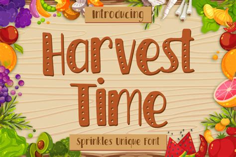 Harvest Time Sprinkles Font