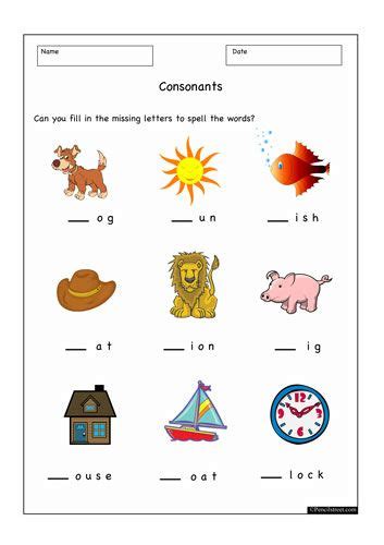 Worksheet Resource 10 1023 Phonics Initial Sounds Worksheet Fill In