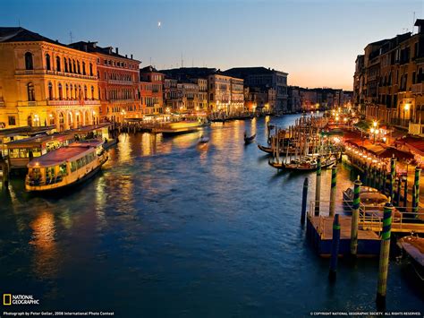 Wallpaper Boat Sea Cityscape Night Reflection Venice Vehicle