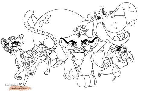 The lion guard defends the pride lands from danger and protects them from attacks of hyenas. Pin by Sara Pirrello on Coloring sheets | Lion coloring ...