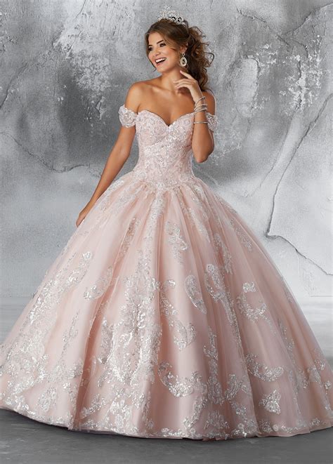 sequin strapless quinceanera dress by mori lee vizcaya 89186 quinceanera dresses pink mori