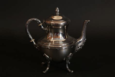 Proantic Teapot In Silver Metal 19th