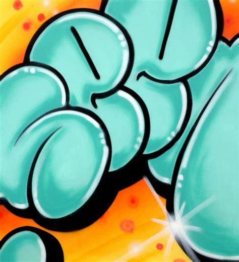 Graffiti Artist Seen 2 Super Bubbles Aerosol On Canvas Dirtypilot