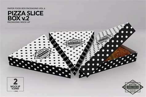 pizza slice box  packaging mockup food box packaging packaging mockup  packaging mockup