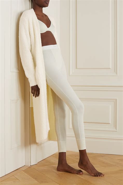 White Cozy Knit bouclé robe - Onyx | SKIMS | NET-A-PORTER