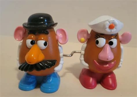 Disney Toy Story 2 Mr Mrs Potato Head Wind Up Toy Fgure Mcdonalds