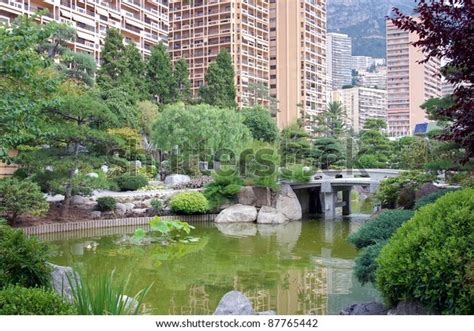 Japanese Garden Monaco Monte Carlo Stock Photo Edit Now 87765442