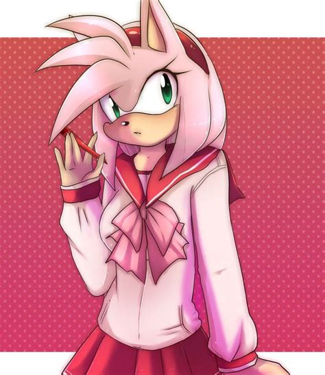 Amy By Klaudy Na On Deviantart Amy Rose Shadow And Amy Anime