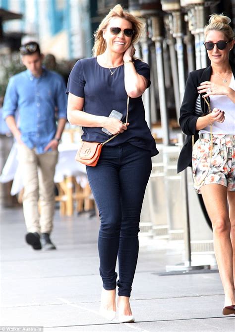 Sonia Kruger Dons Navy Top And Skinny Jeans For Outing In Sydney
