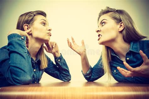 Two Women Having Argue Fight Stock Image Image Of Furious Jealousy