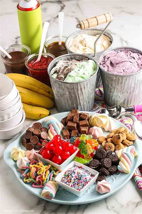 Diy Ice Cream Sundae Bar Topping Ideas Play Party Plan Off