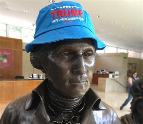 George Washington Wearing A Trump Hat Rpics