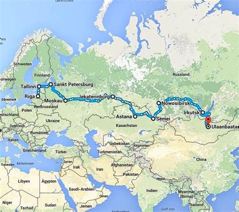 Trans Siberian Railway Map Photos