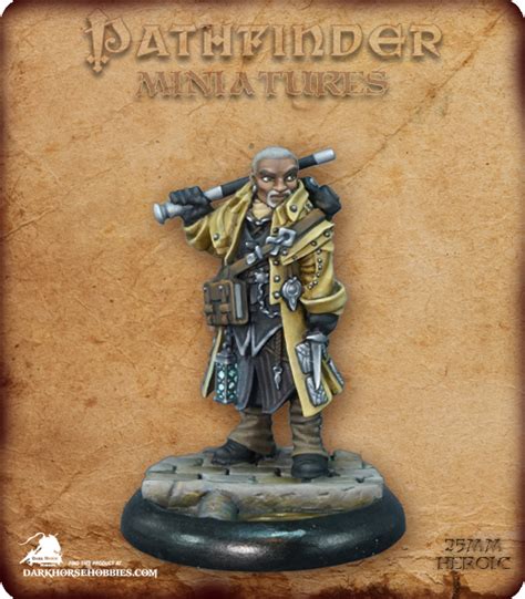 Pathfinder Miniatures Quinn Iconic Human Investigator Dark Horse