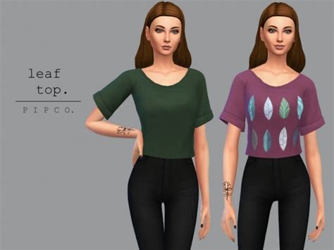 Leaf Top By Pipco At Tsr Sims 4 Updates