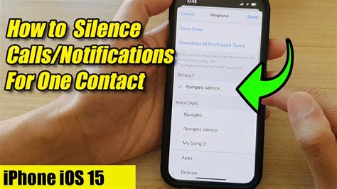 How To Mute A Contact To Silence Calls Messages And Notifications For