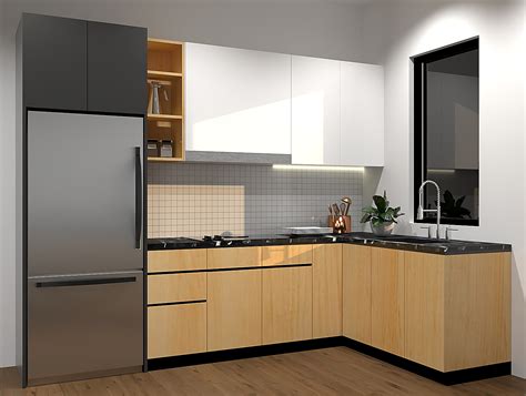 L Shaped Kitchen Cabinets Design Image To U