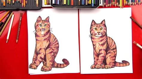 Https://tommynaija.com/draw/art Hub For Kids How To Draw A Realistic Cat