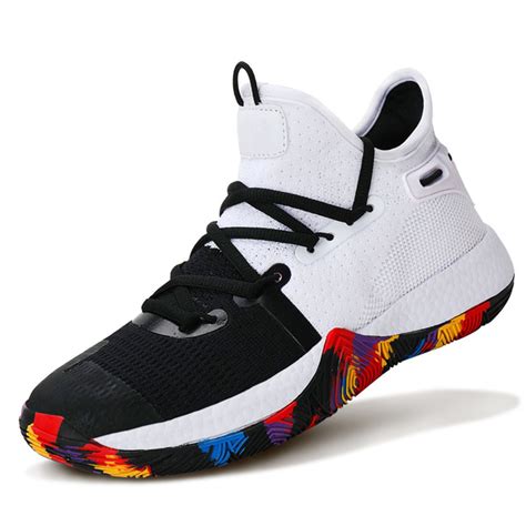 Basketball Shoes Comfortable Boys High Top Shoes Breathable Girls