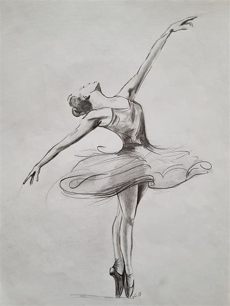 Ballerina Drawing By Agrippina Orsaeva Fine Art America