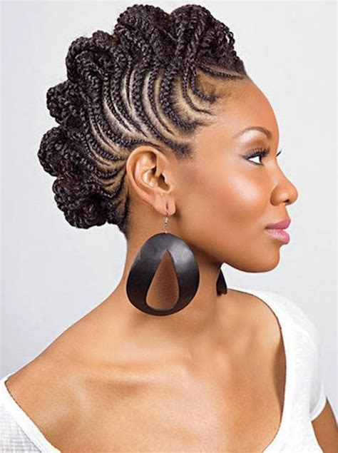 Top 18 2014 Africa America Updo Braids Hairstyles Gallery