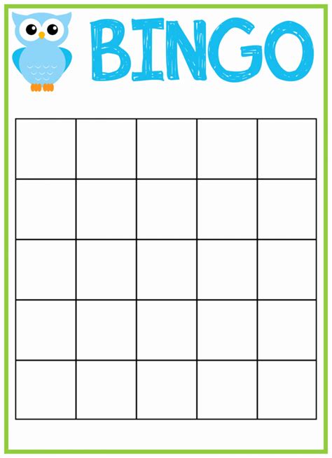 008 Blank Bingo Card Template Ideas Baby Shower Stirring For Bingo Card
