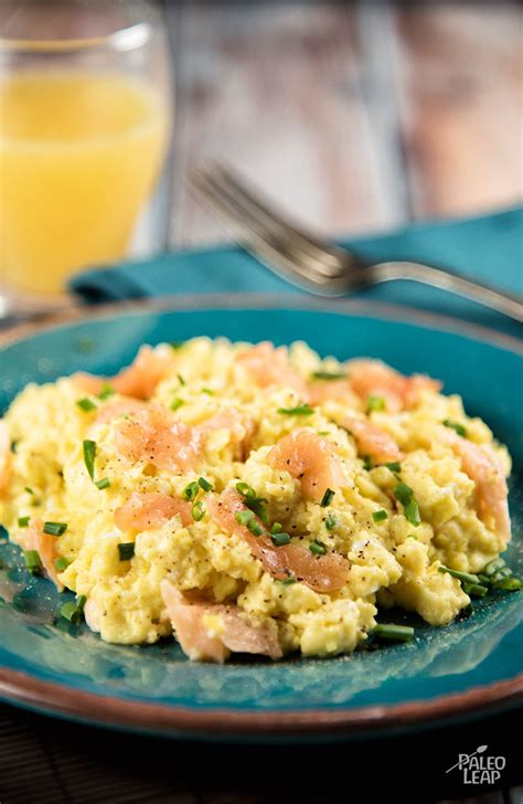 The only downside to the dream duo: Scrambled Eggs With Smoked Salmon | Paleo Leap