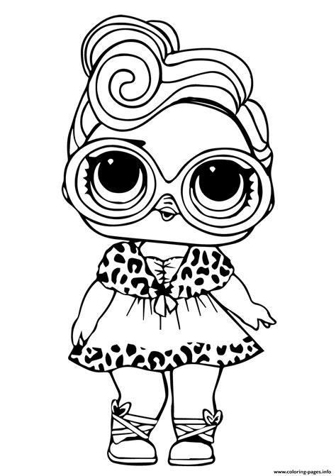 Dolls coloring & activity book! Lol Doll Dollface Coloring Pages Printable
