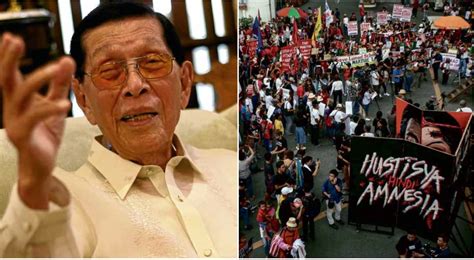 Palace Says Marcos Enrile Cant Distort History Of Martial Law