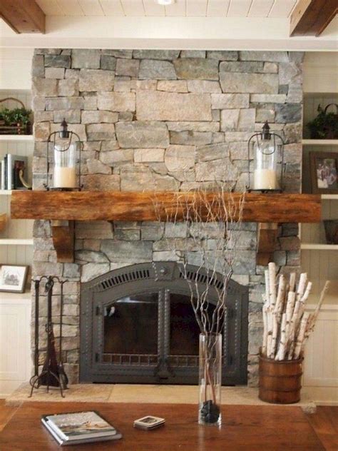 French Country Farmhouse Stone Fireplace Decor Welcome Country