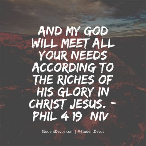 Daily Bible Verse And Devotion Phil 419 The Z