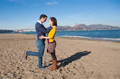 Couple Mock Cheesy Engagement Shots By Switching Typical Gender Poses Daily Mail Online