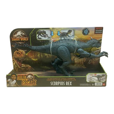 Jurassic World Camp Cretaceous Dino Escape Slash N Battle Scorpios Rex New Action Figures